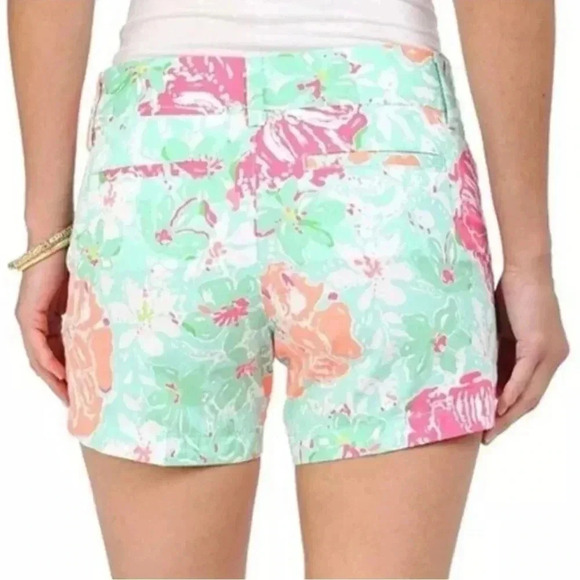Lilly Pulitzer The Callahan Short Poolside Beach Walk Blue Size 00 - Picture 2 of 12